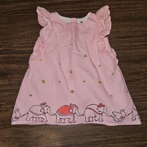 Disney Pink Dress with Elephants and Stars
